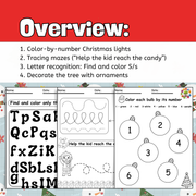 Christmas Literacy & Math Worksheets | Fun Holiday Learning Activities for Kids
