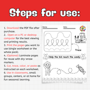 Christmas Literacy & Math Worksheets | Fun Holiday Learning Activities for Kids