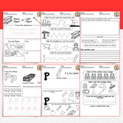 Construction Worker Community Helper | Letter P Worksheets | Preschool & Kindergarten