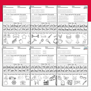 Phonics Blends & Digraphs Worksheets | CH SH TH WH CL ST BR DR FL SN Activities