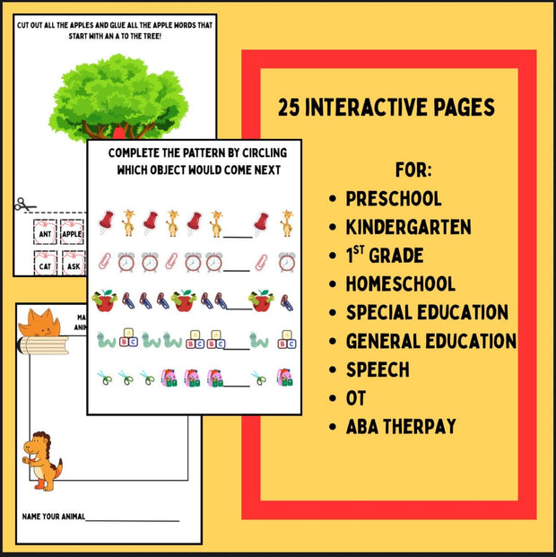August morning tubs – back-to-school fine motor and literacy activities for pre-K, kindergarten, special education, ABA therapy, and homeschool learning