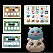 &quot;Editable first-then visual schedule and token board – autism behavior chart printable for special education, ABA therapy, and classroom management