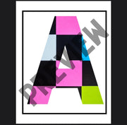 Alphabet wall art A–Z – printable ABC posters with sight words, educational classroom decor PDF for preschool and kindergarten learning
