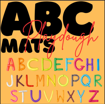 Alphabet playdough mats with tracing – A–Z letter formation printable for preschool fine motor practice, homeschool and classroom learning resource