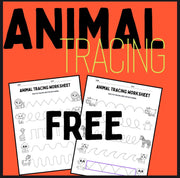 Free Animal Tracing Worksheets for Preschool & Kindergarten | Fine Motor Skills, Pre-Writing Practice Printable