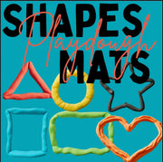Shape playdough mats printable | 10 shape tracing sheets for preschool, ABA therapy, homeschool, and early learning fine motor activity