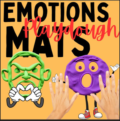 Emotions Playdough Mats Printable | 10 Feelings Faces for Kids | SEL Activity for Preschool & Pre-K | Fine Motor Learning Tool
