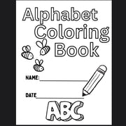 A-Z alphabet coloring book for kids – educational animal ABC pages, printable PDF activity workbook for toddlers, preschool, and kindergarten learning
