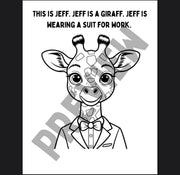 Preschool literacy coloring book – read and find activities with community helpers, animal worksheets, and following directions practice, printable PDF for kids