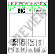 October morning tubs for preschool and kindergarten | Halloween activities | no-prep printable worksheets | early learning centers | PDF download educational resource