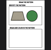 Shape & Pattern Recognition Worksheets: Fine Motor Skills (Printable Activities for Kids)