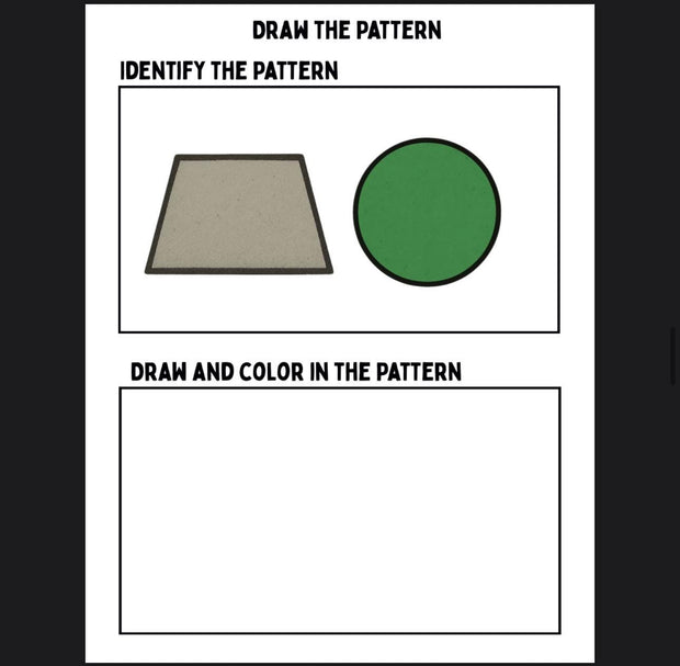 Shape & Pattern Recognition Worksheets: Fine Motor Skills (Printable Activities for Kids)