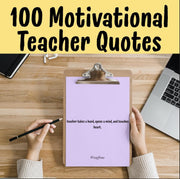 100 editable teacher quotes Canva templates | motivational and inspirational classroom posters | back to school teacher gift printable