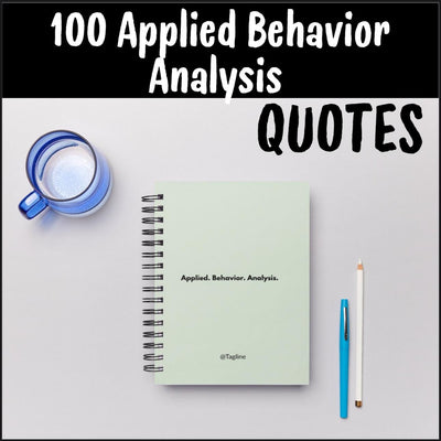 100 ABA therapy quotes | printable PDF and Canva editable templates | motivational wall art posters for BCBA, RBT, therapist office decor