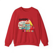 Coffee & Books Sweatshirt: Cozy Unisex Crewneck