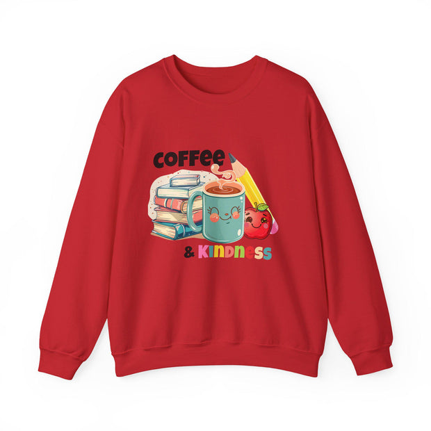Coffee & Books Sweatshirt: Cozy Unisex Crewneck