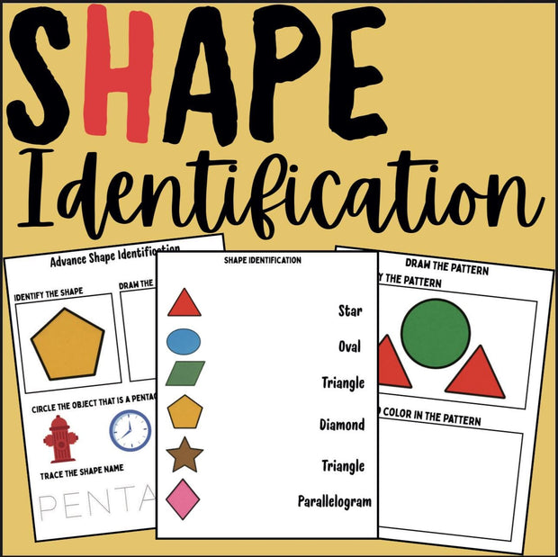 Shape & Pattern Recognition Worksheets: Fine Motor Skills (Printable Activities for Kids)