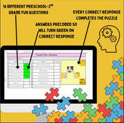 Puzzle Pals Digital Learning Game: Self-Checking Google Sheets Activity (Digital Download)