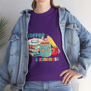 Coffee & Kindness Teacher T-Shirt: Unisex Heavy Cotton Back to School Tee