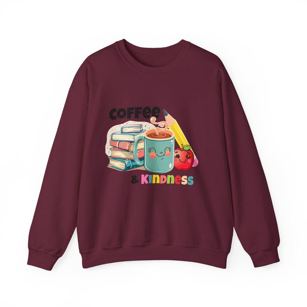 Coffee & Books Sweatshirt: Cozy Unisex Crewneck