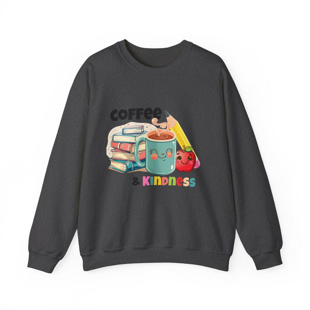 Coffee & Books Sweatshirt: Cozy Unisex Crewneck