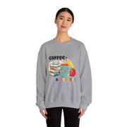 Coffee & Books Sweatshirt: Cozy Unisex Crewneck
