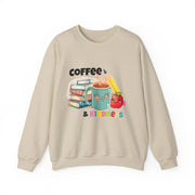 Coffee & Books Sweatshirt: Cozy Unisex Crewneck