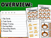 Pumpkin Patch Math Centers: Addition to 10, Shape Tracing