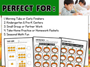 Pumpkin Patch Math Centers: Addition to 10, Shape Tracing