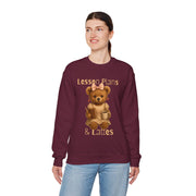 Lesson Plans & Lattes Sweatshirt for Teachers, Cozy Teacher Gift, Cute Bear Design, Back to School Apparel, Gift for Educators
