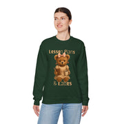 Lesson Plans & Lattes Sweatshirt for Teachers, Cozy Teacher Gift, Cute Bear Design, Back to School Apparel, Gift for Educators