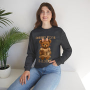 Lesson Plans & Lattes Sweatshirt for Teachers, Cozy Teacher Gift, Cute Bear Design, Back to School Apparel, Gift for Educators