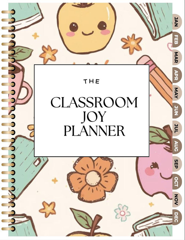 Classroom Joy Digital Teacher Planner | Printable Calendar & Organizer for Classroom Productivity