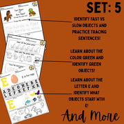 Barn Animals Preschool Activity Pack | Farm Worksheets for Kids, Counting, Letters & Shapes Printables