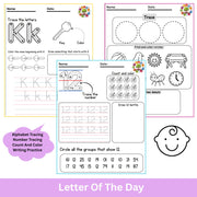 Firefighters to the Rescue Preschool Worksheets | Tracing, Coloring, Alphabet & Shapes for Kindergarten